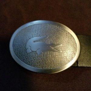Lacoste Mens Belt and Buckle